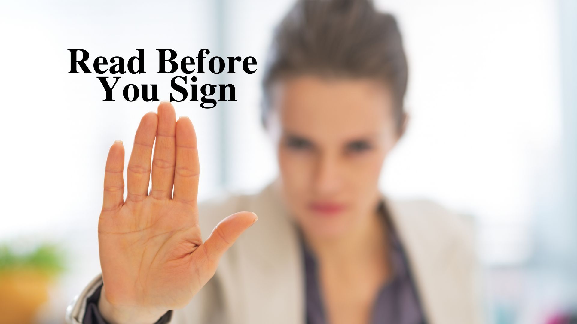Read more you sign